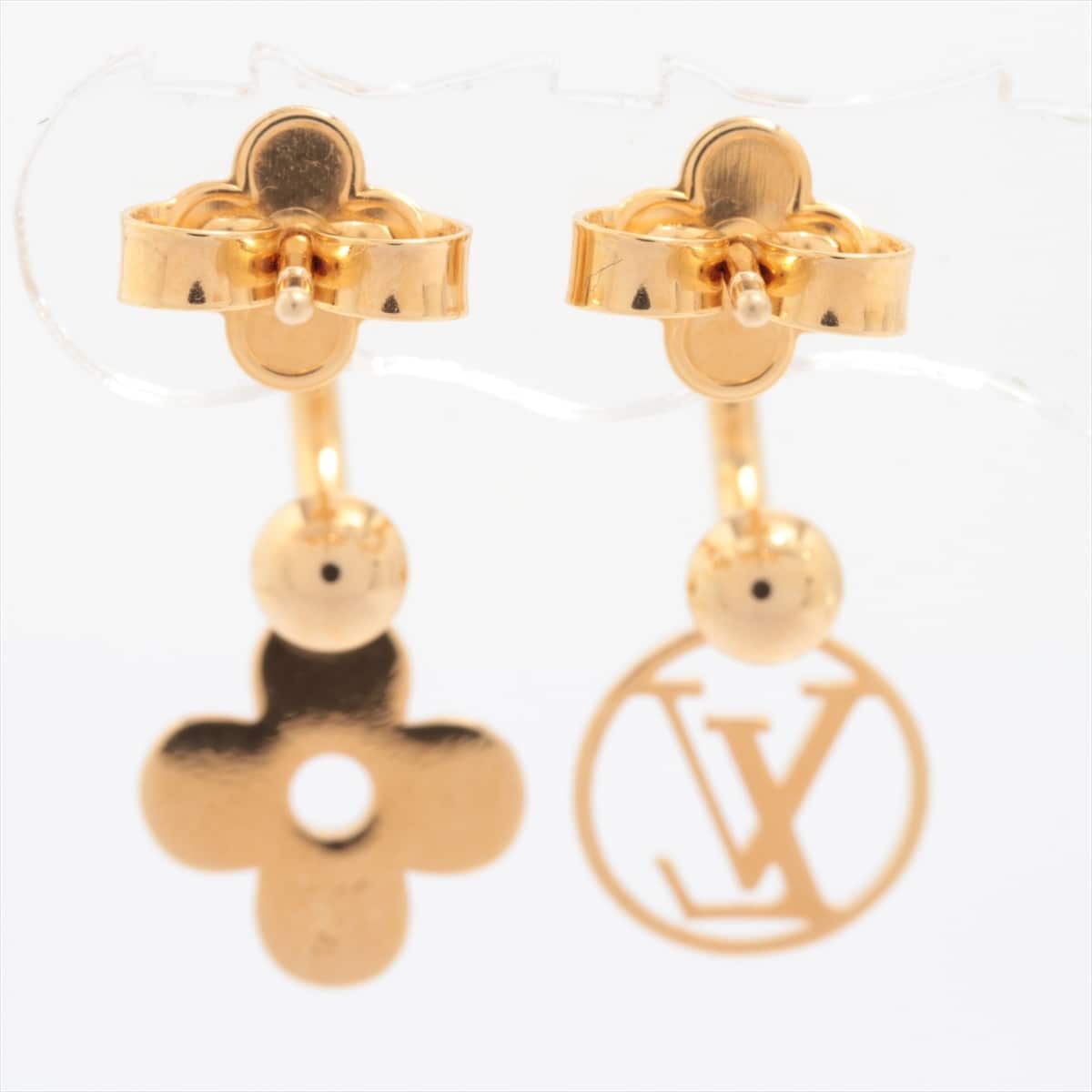 Louis Vuitton M64859 BOOKLE DE REIL Blooming Logomania Piercing jewelry (for both ears) GP Gold