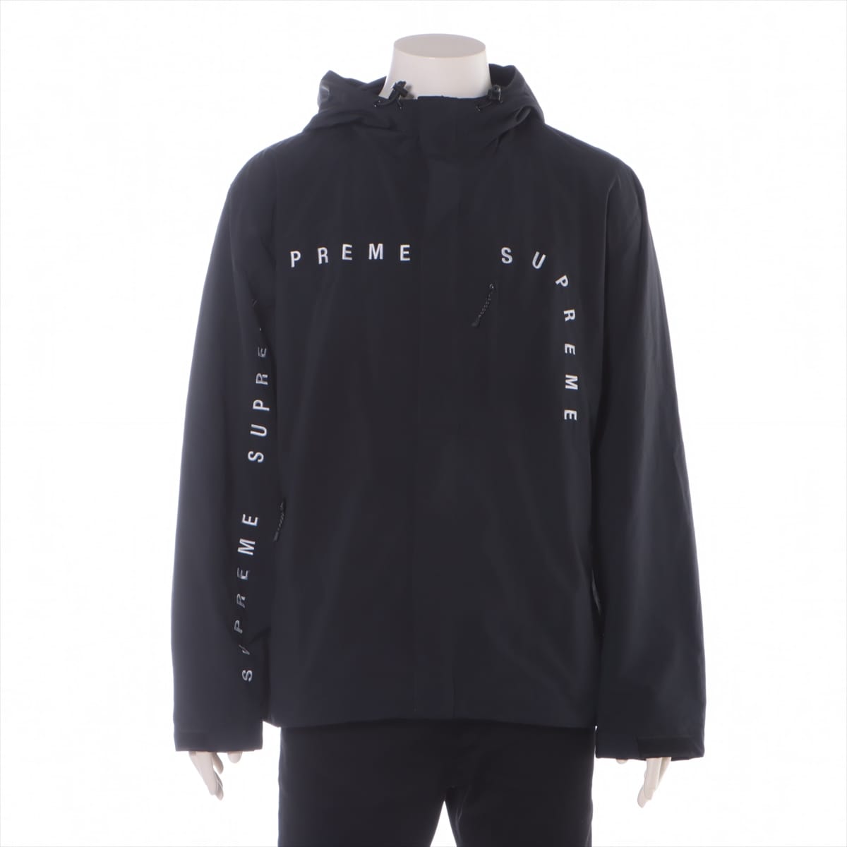 Supreme 20AW Polyester & nylon Nylon jacket L Men's Black  Curve Logos Ripstop Jacket