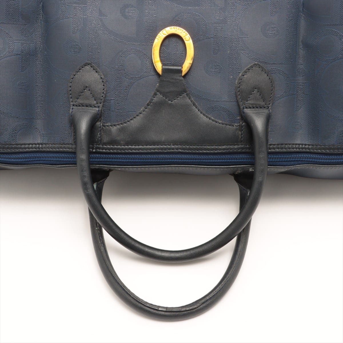 Christian Dior Trotter PVC Boston bag Navy blue