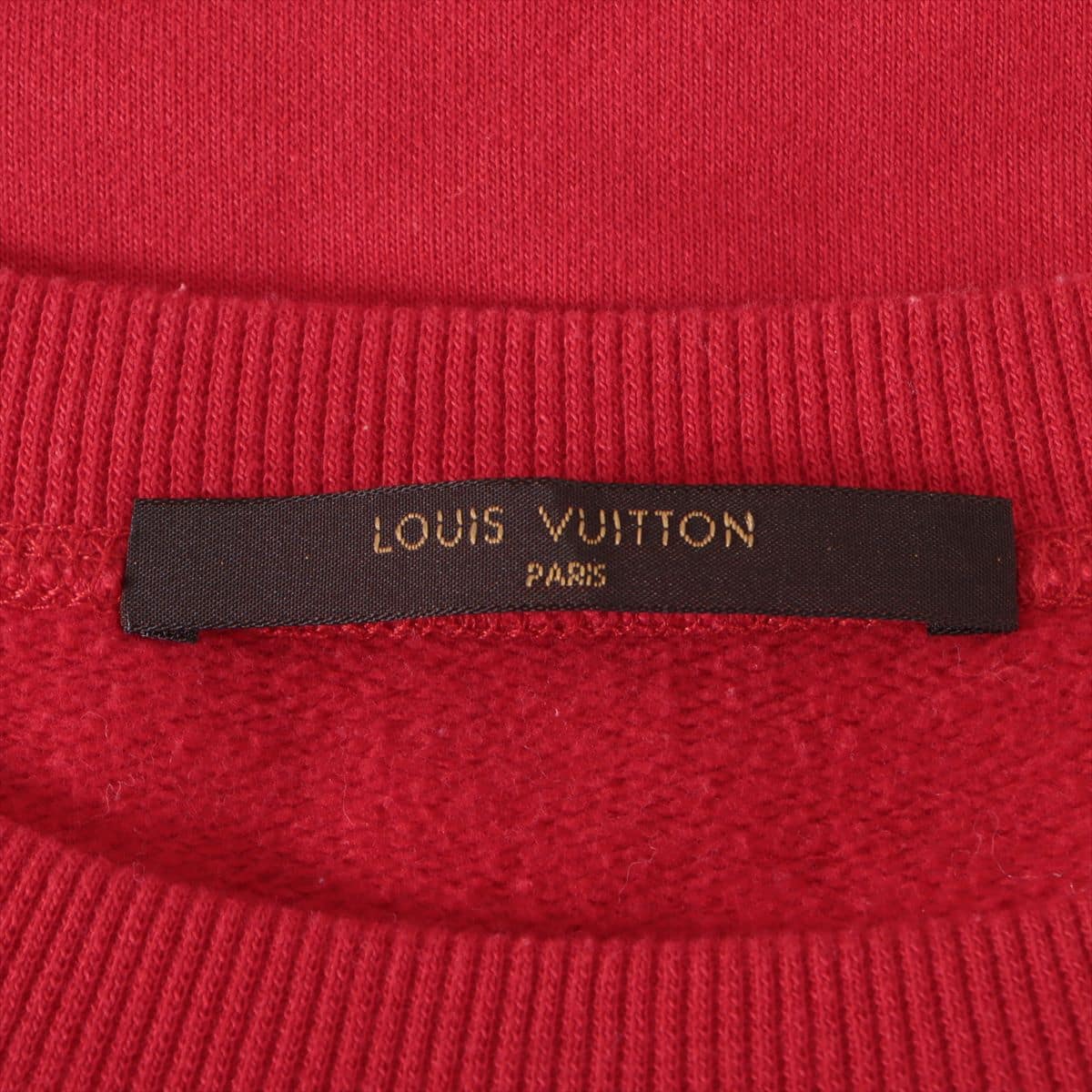 Louis Vuitton × Supreme Monogram 17AW Cotton & rayon Basic knitted fabric L Men's Red  RM172 Arch logo