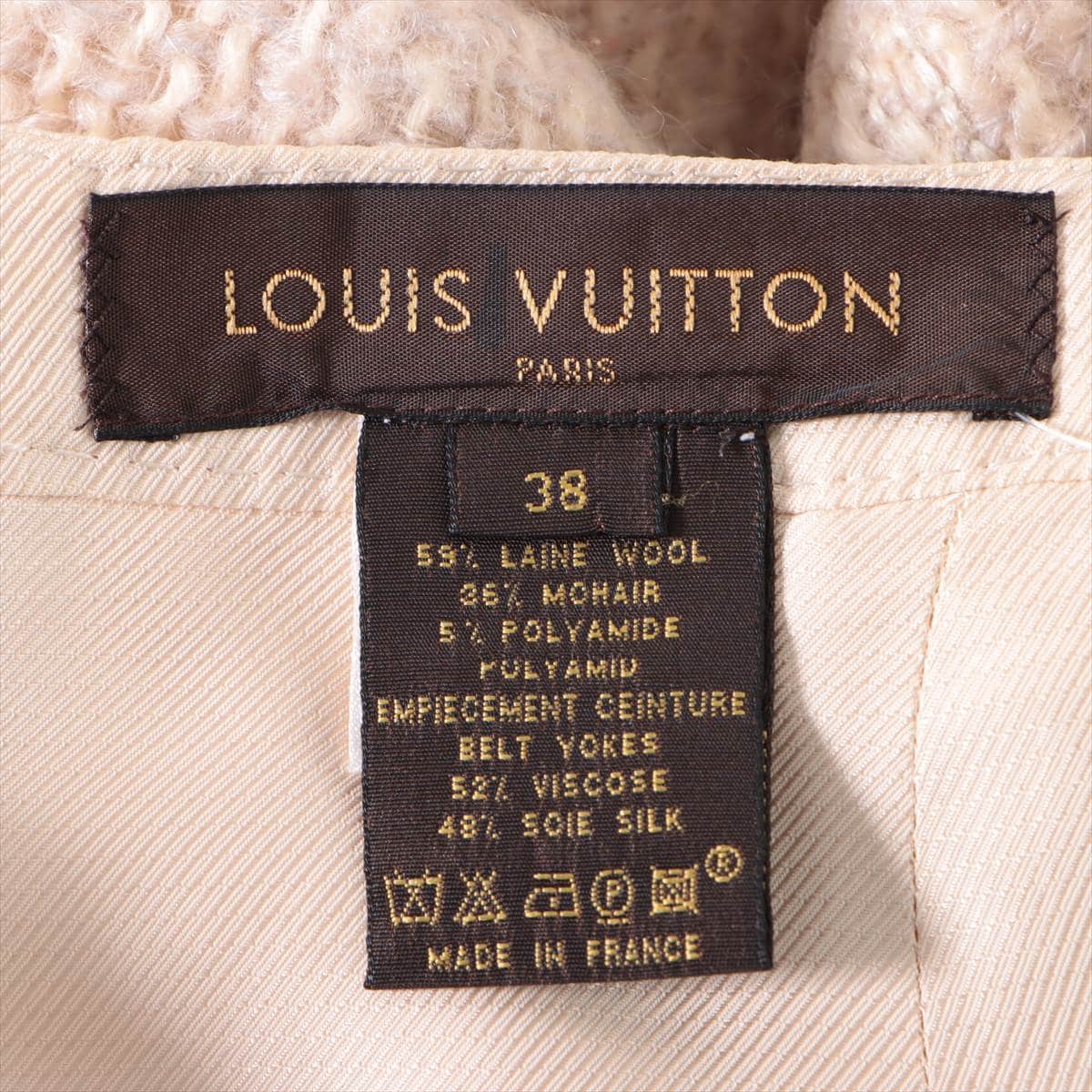 Louis Vuitton Mohair x wool Skirt 38 Ladies' Beige