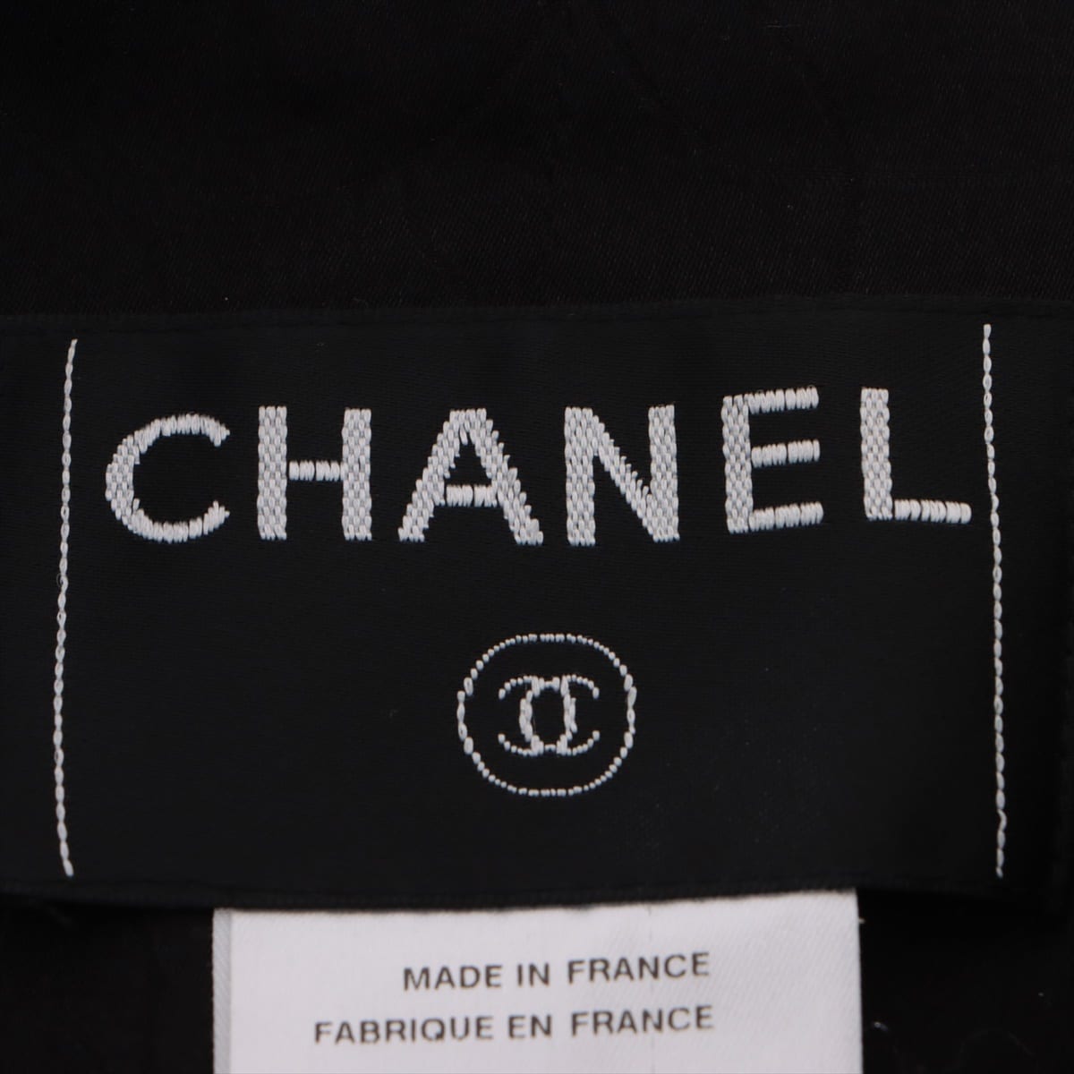 Chanel Coco Button 03A Tweed Setup 34 Ladies' Black