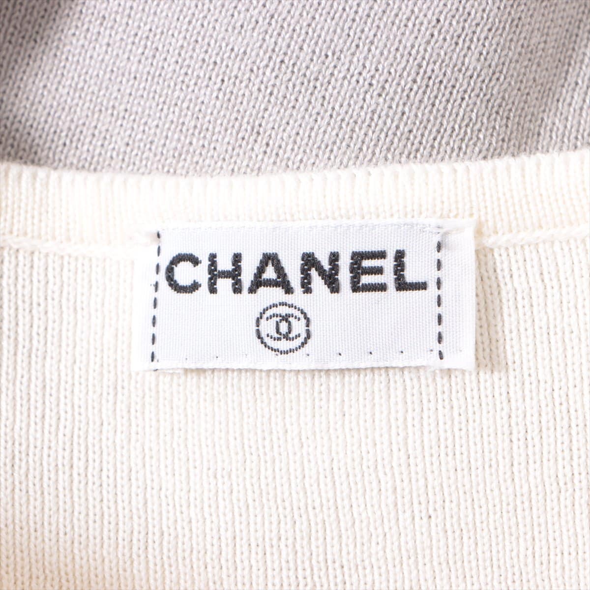Chanel Cotton Tank top Unknown size Ladies' White  Coco Mark