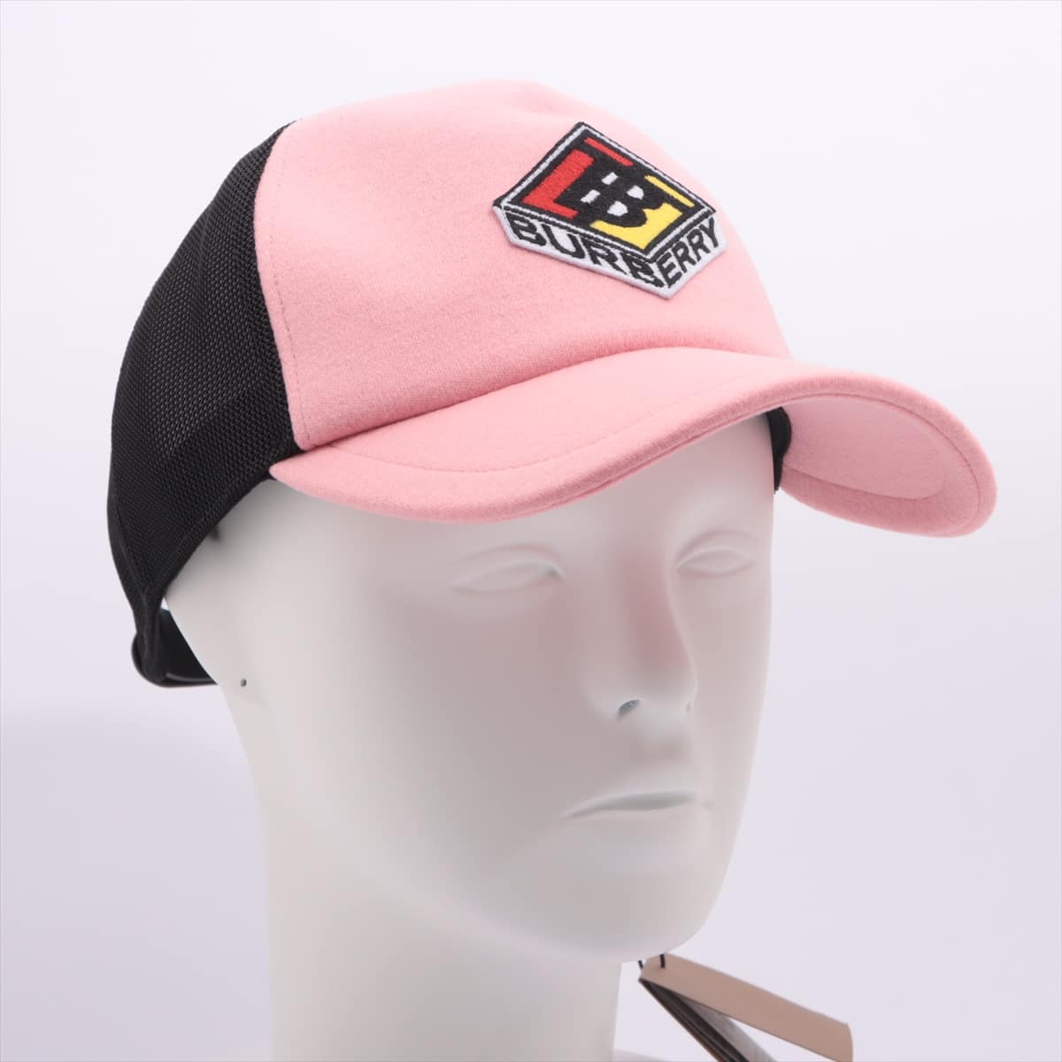 Burberry Trucker Cap Cap Cotton & wool Black x pink