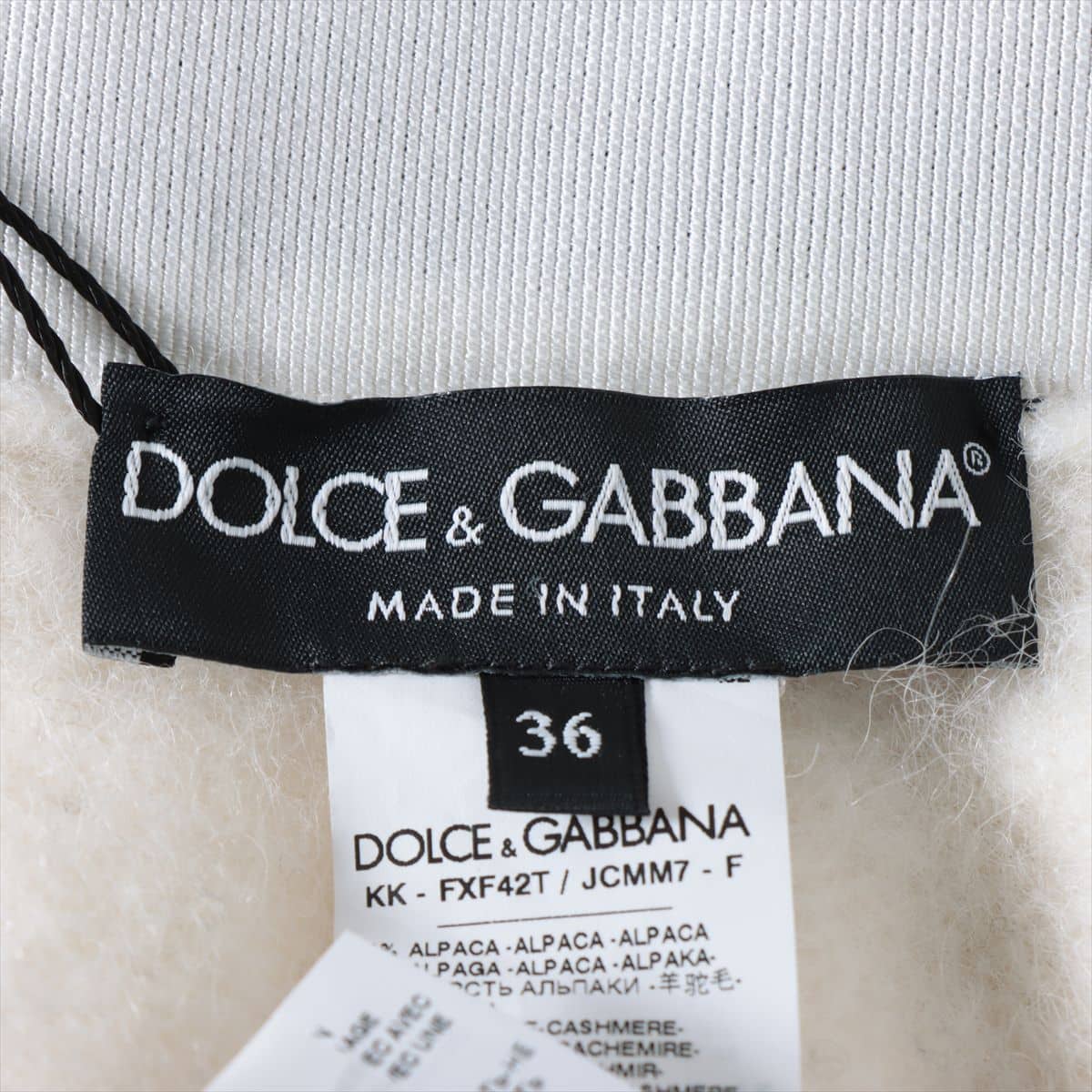 Dolce & Gabbana 21AW Wool x alpaca Skirt 36 Ladies' Black × White  Cashmere blend FXF42T
