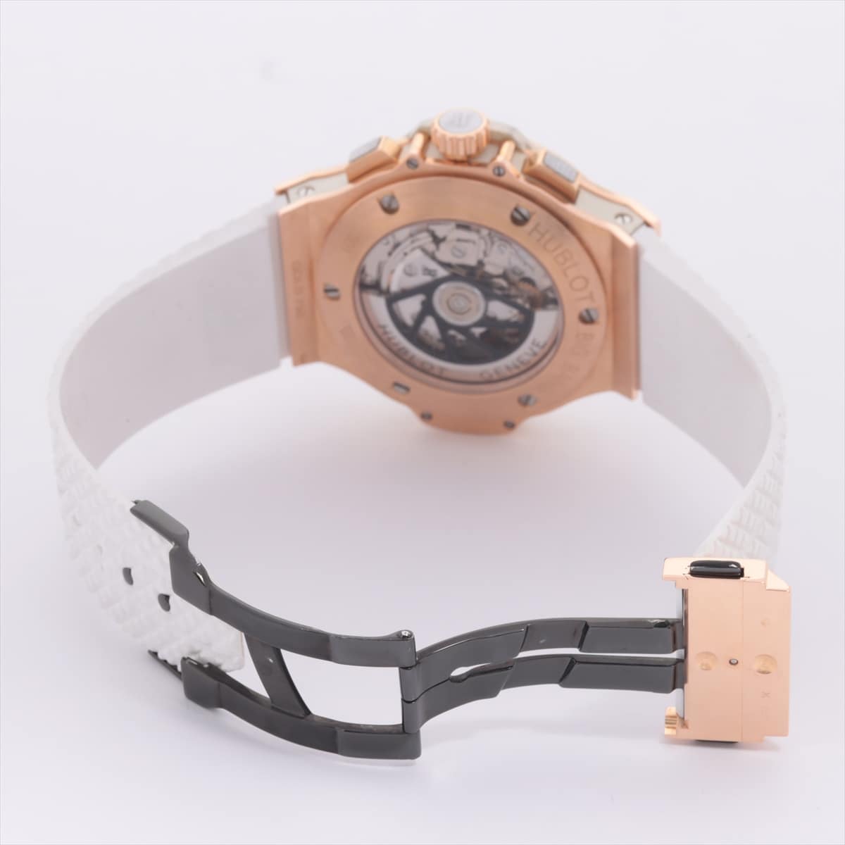 [Chrono] Hublot Big bang 301.PE.230.RW.114 750 x TI x rubber AT White-Face Watch strap with a scent of perfume