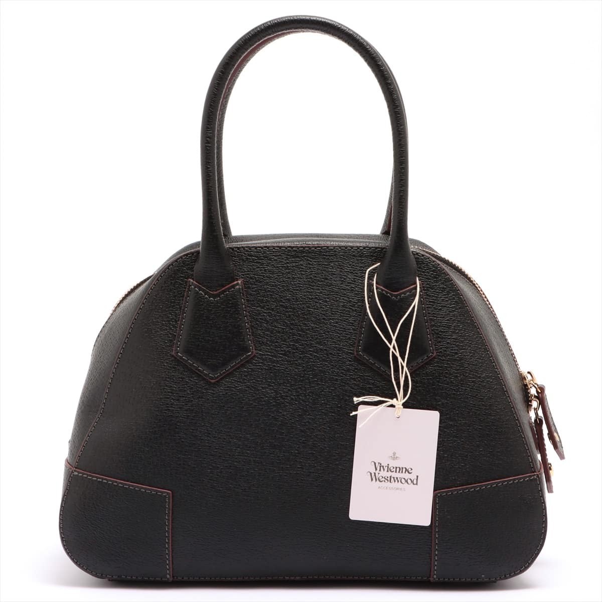 Vivienne Westwood Leather Hand bag Black
