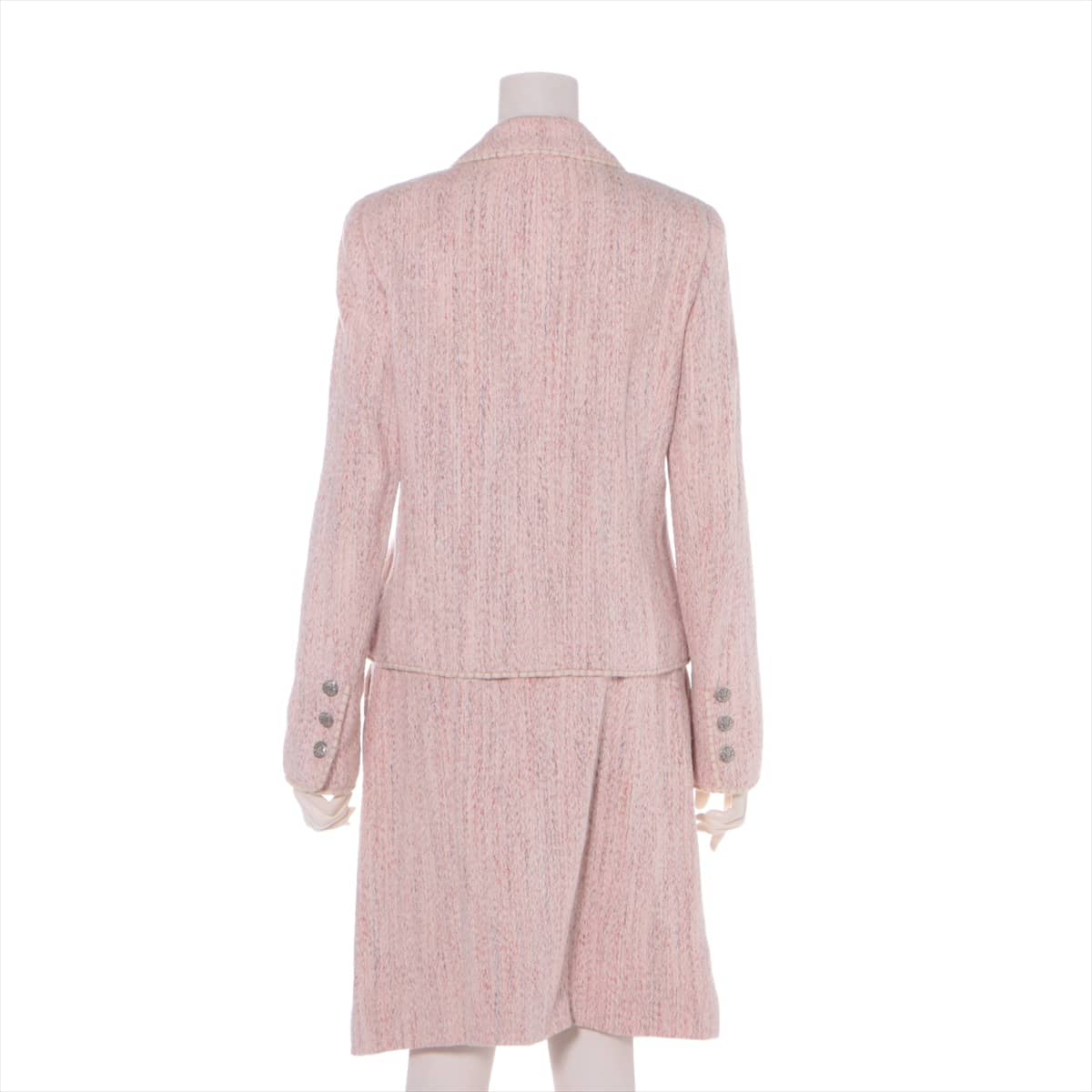Chanel Coco Button 05C Tweed Setup 40 Ladies' Pink  belted