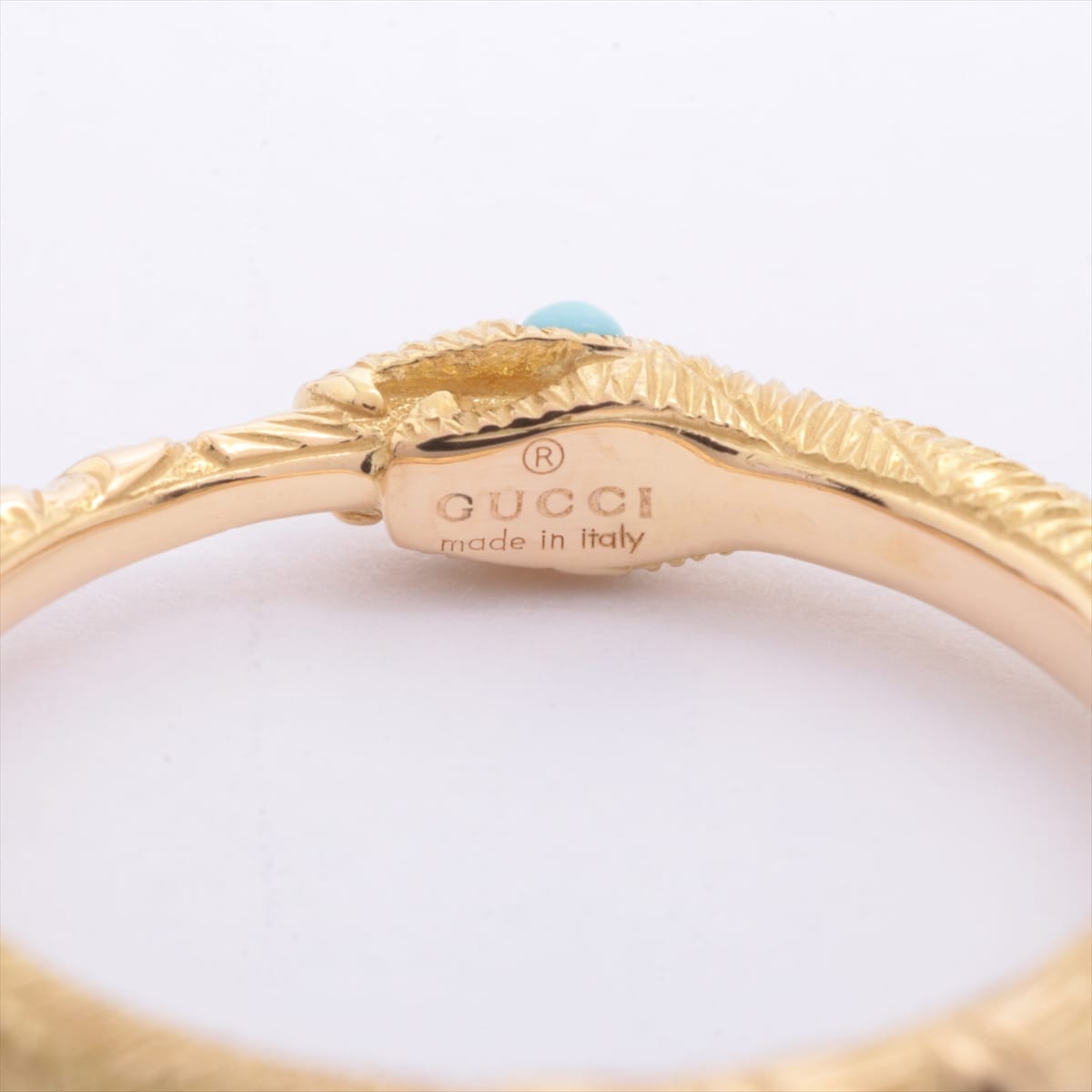 Gucci Ouroboros Turquoise rings 750(YG) 2.8g 10