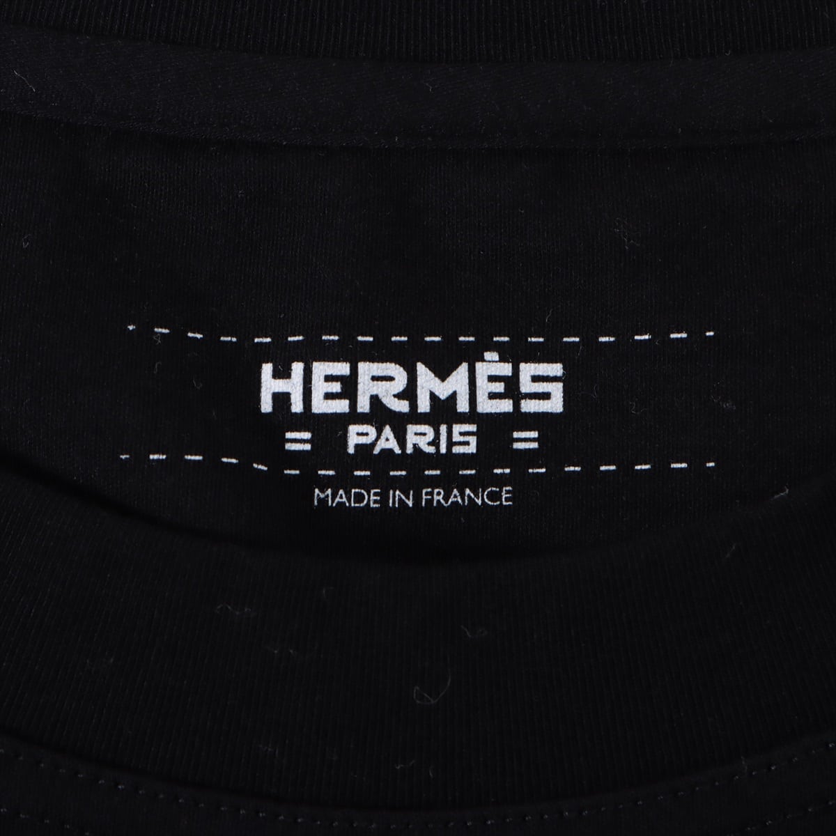 Hermès Cotton T-shirt 34 Ladies' Black