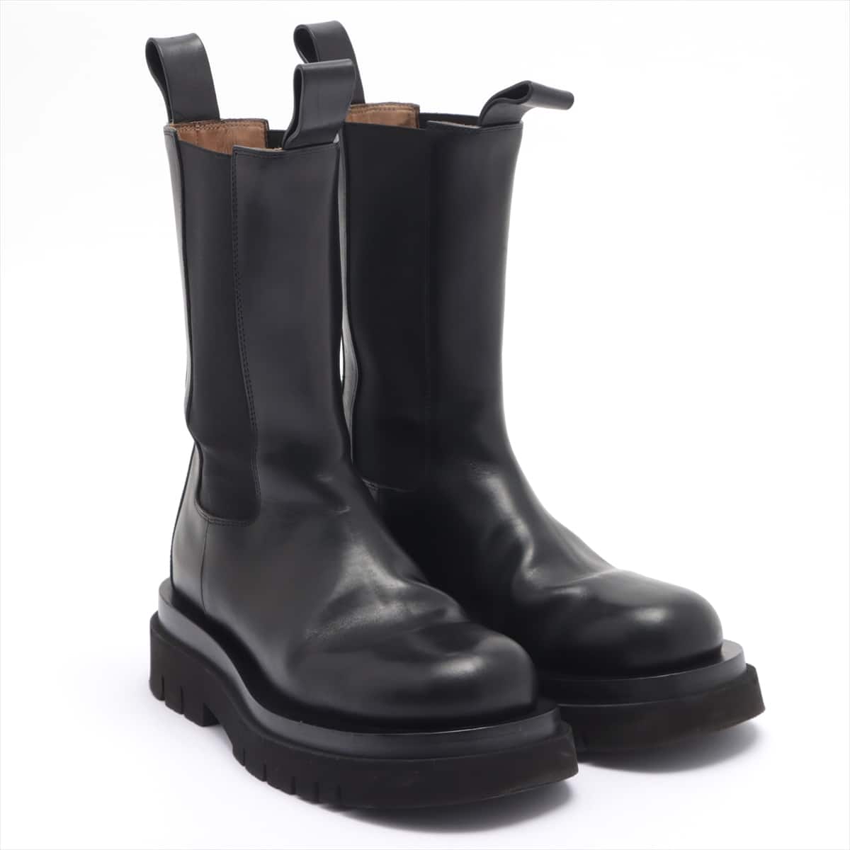 Bottega Veneta Leather Side Gore Boots 36 Ladies' Black