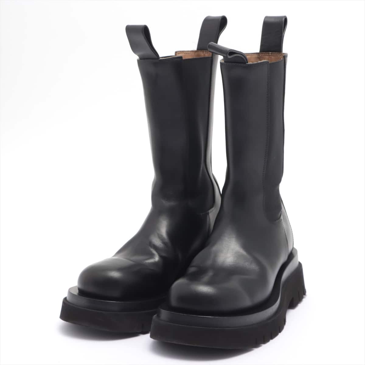Bottega Veneta Leather Side Gore Boots 36 Ladies' Black