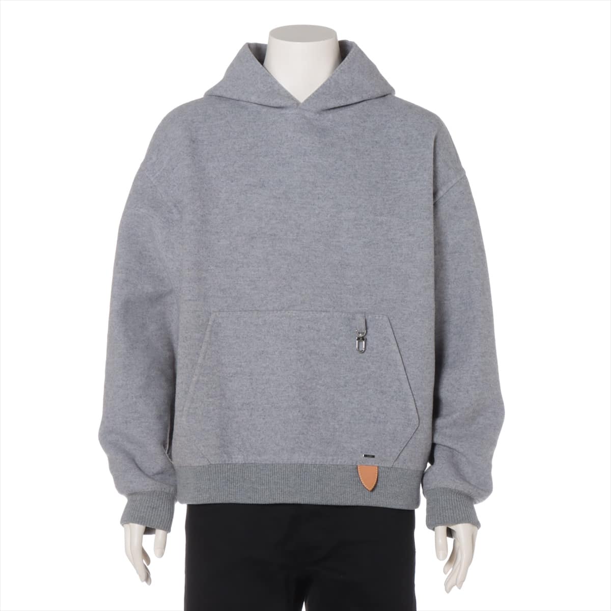 Louis Vuitton Wool & cashmere Parker XS Men's Grey  double face hoodie