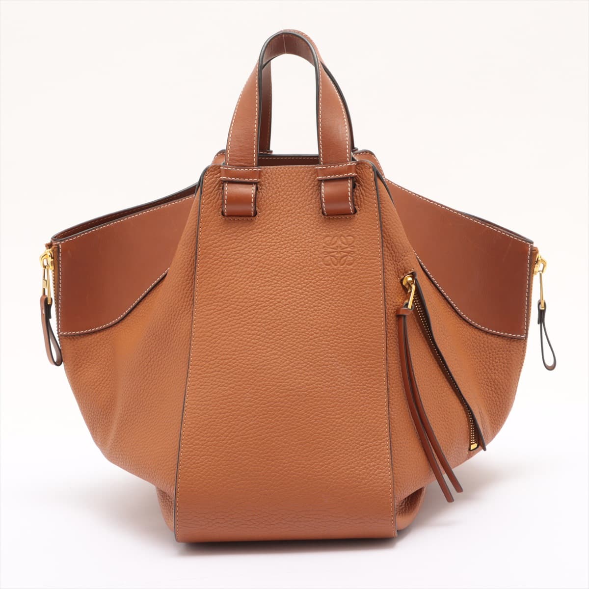 Loewe Hammock Medium Leather 2way shoulder bag Brown