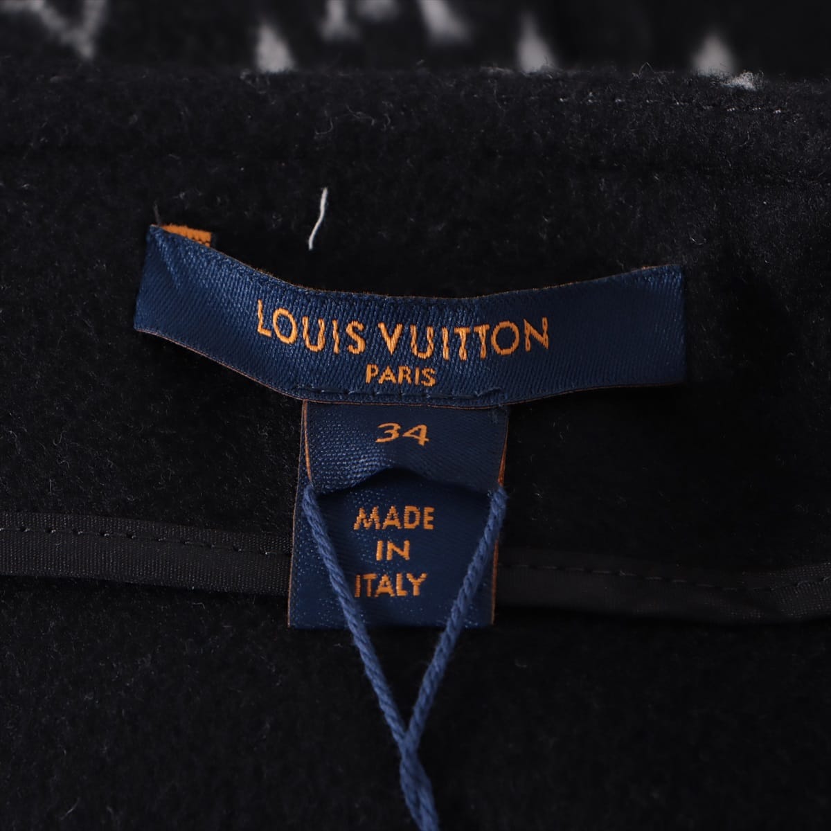 Louis Vuitton 22 years Wool & silk Skirt 34 Ladies' Black  RW221W Monogram