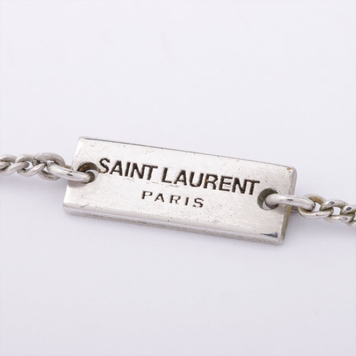 Saint Laurent Paris Bracelet GP×inestone Silver