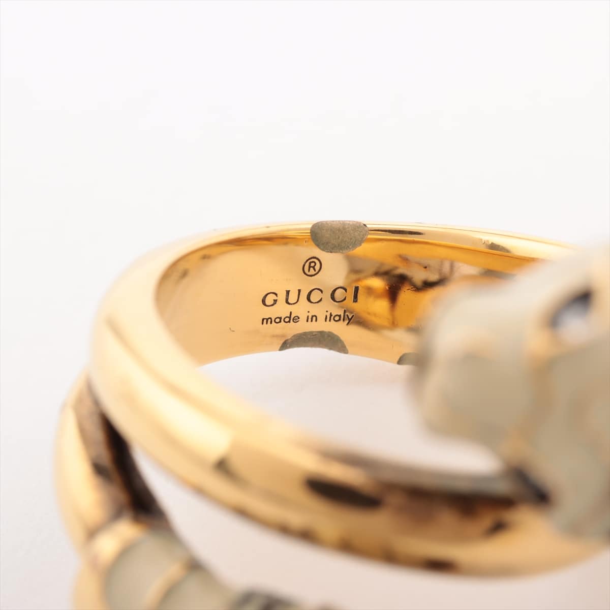 Gucci 402269 Tiger Head rings GP Gold