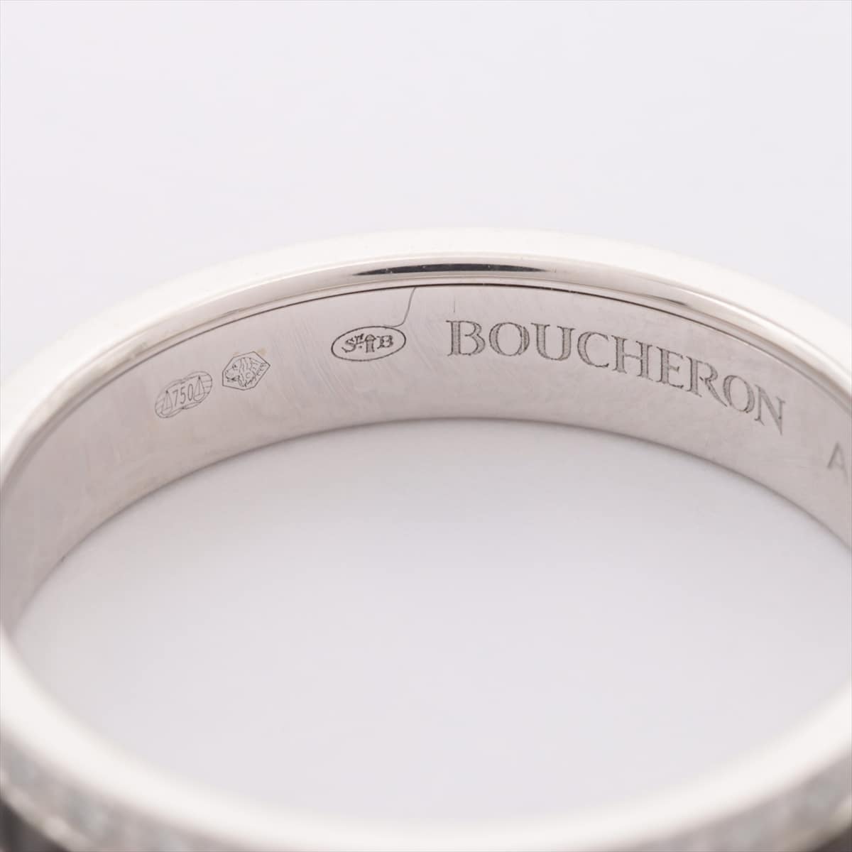 Boucheron Quatre Black diamond rings 750(WG) 3.6g 52