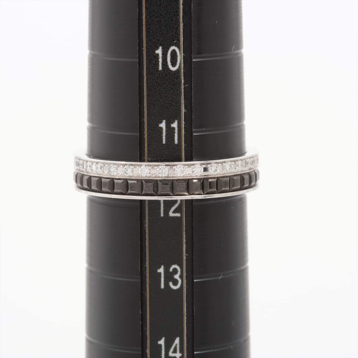 Boucheron Quatre Black diamond rings 750(WG) 3.6g 52