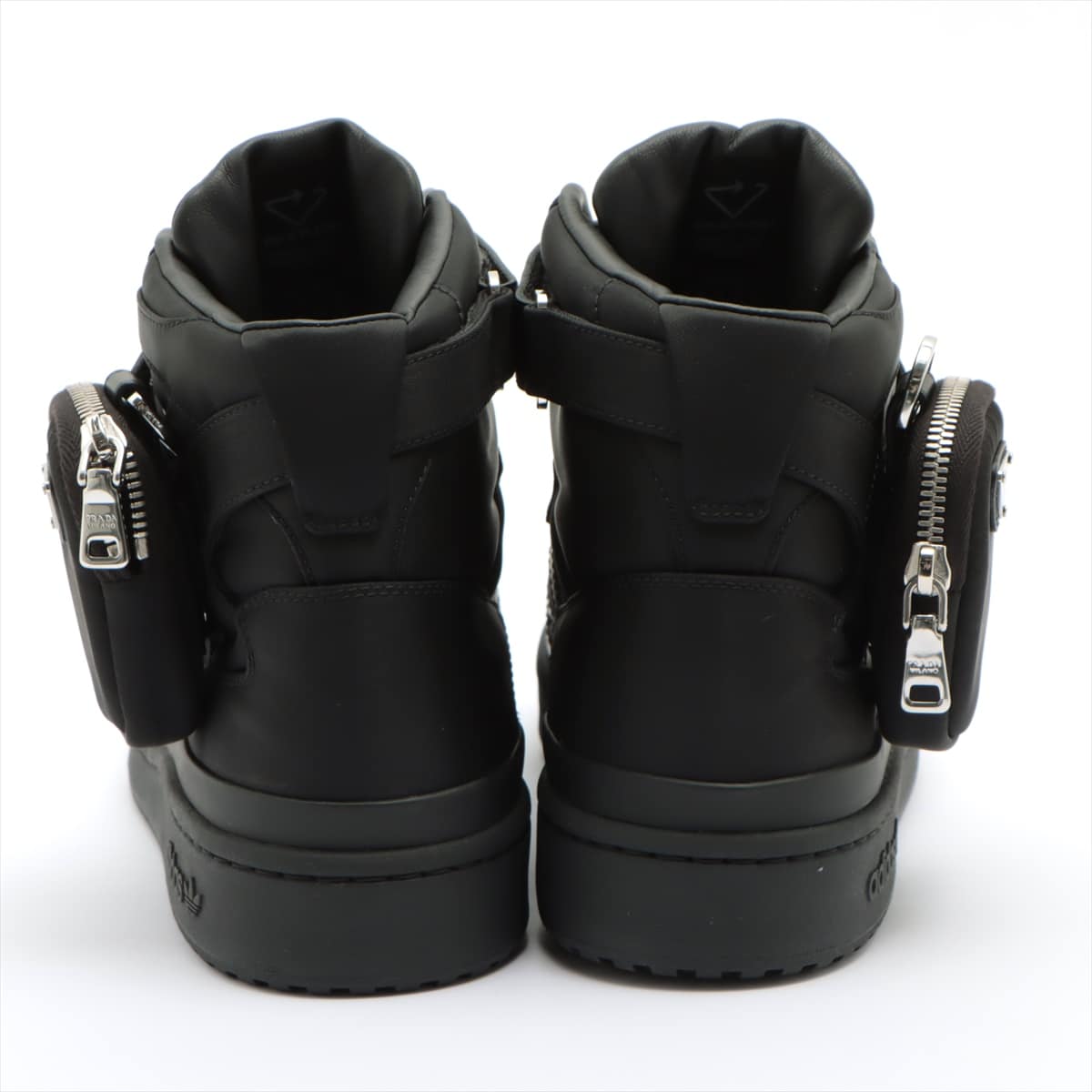 Prada x Adidas Nylon & leather High-top Sneakers 28㎝ Men's Black 2TG193 Renylon forums