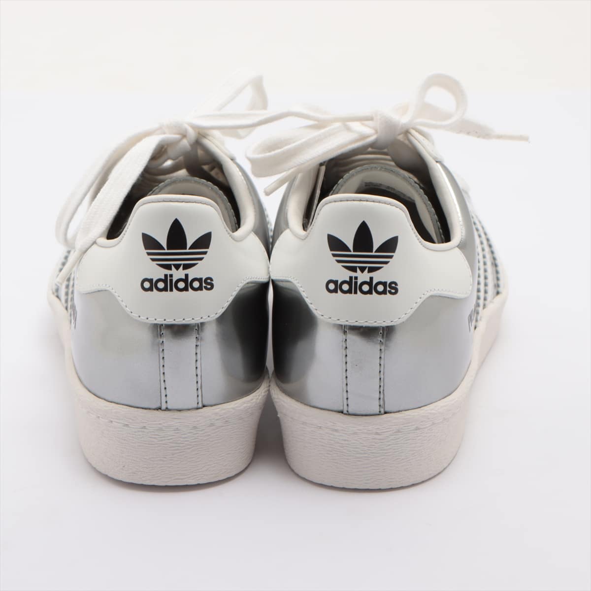 Prada x Adidas 20 years Leather Sneakers 25.5 Ladies' White x silver PRADA SUPERSTAR FX4546