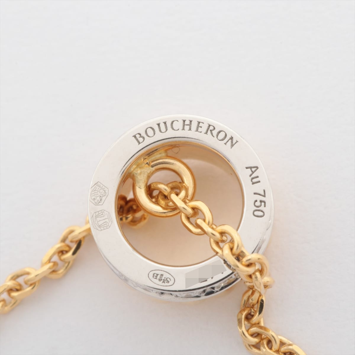 Boucheron Quatre Radiant diamond Necklace 750(YG×WG) 4.0g