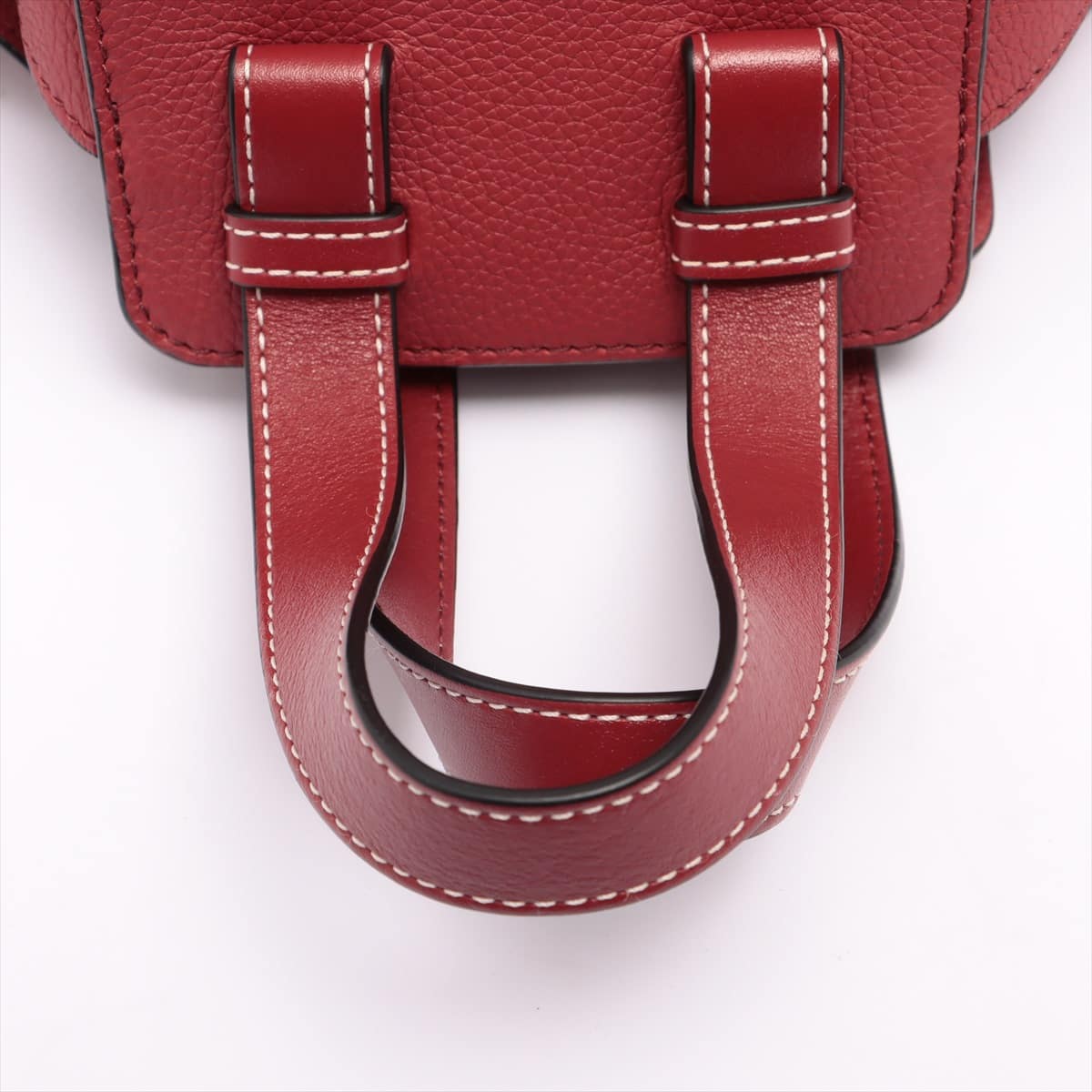 Loewe Hammock Drawstring small Leather 2way shoulder bag Bordeaux