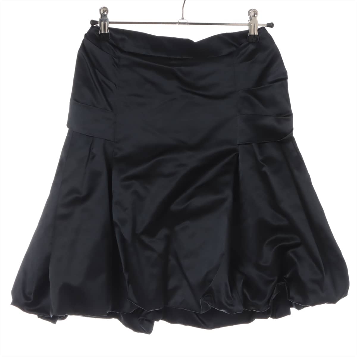 Prada 09 Silk Skirt 36 Ladies' Black