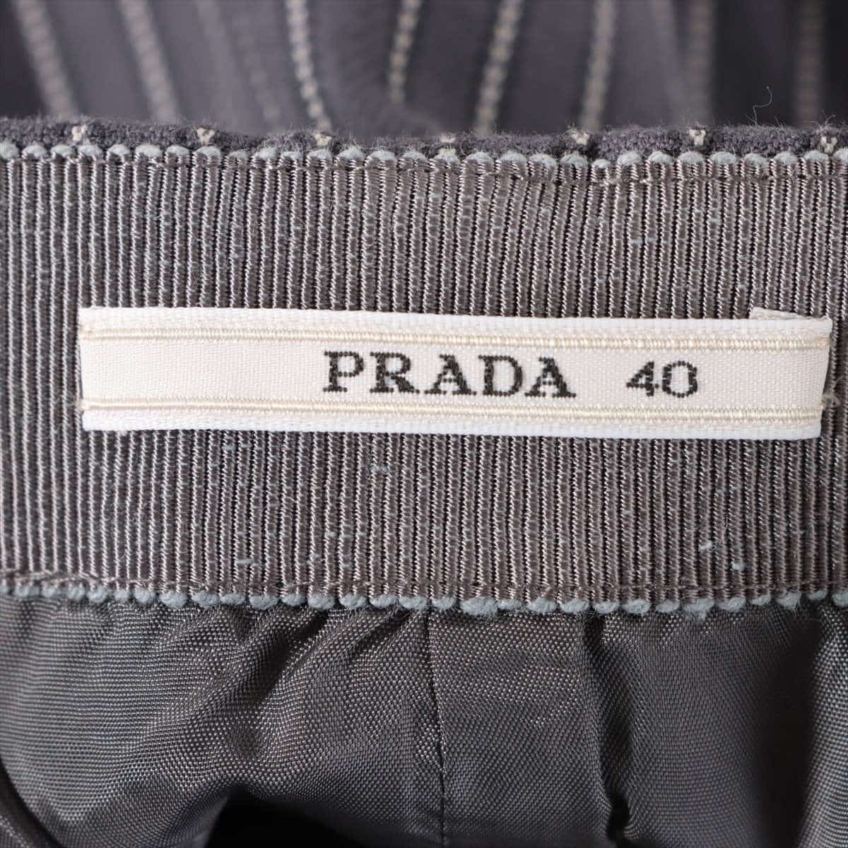 Prada 11 years Cotton x Cupra Skirt 40 Ladies' Grey