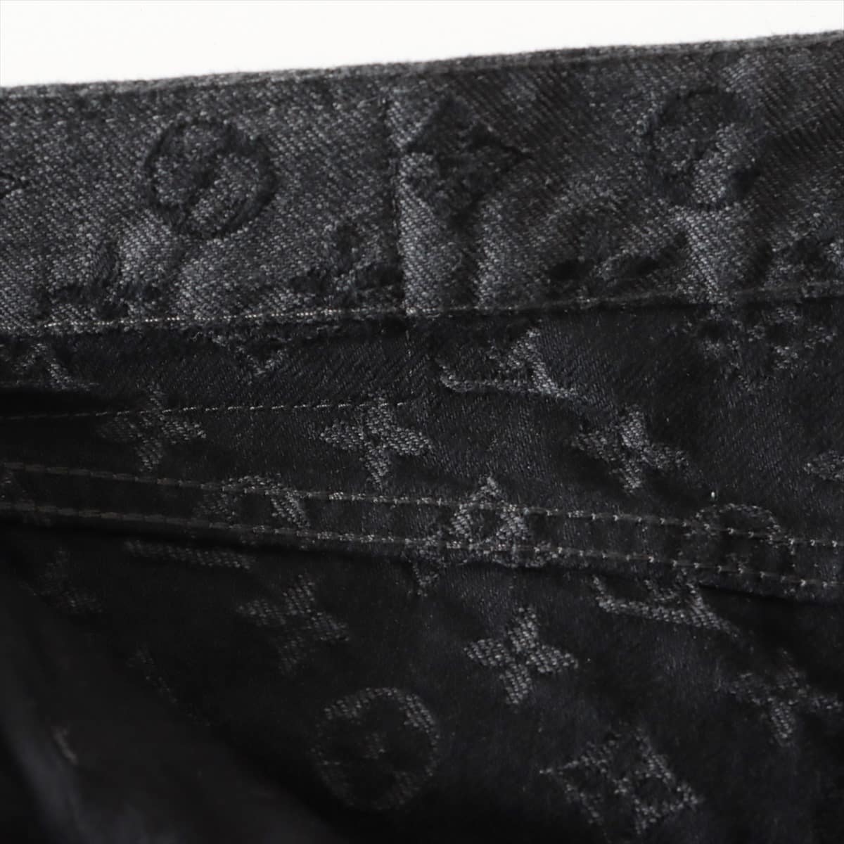 Louis Vuitton x NBA Cotton Denim pants 34 Men's Black  HKD05WZNY Monogram