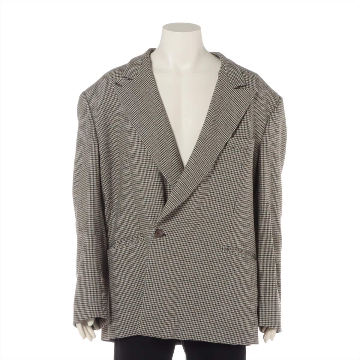 Vetements 18AW Wool & polyester Jacket M Men's Grey  WAH19JA107 Houndstooth