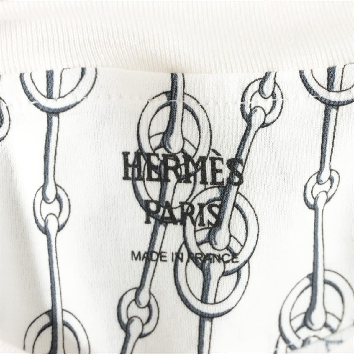 Hermès Cotton T-shirt 38 Ladies' White