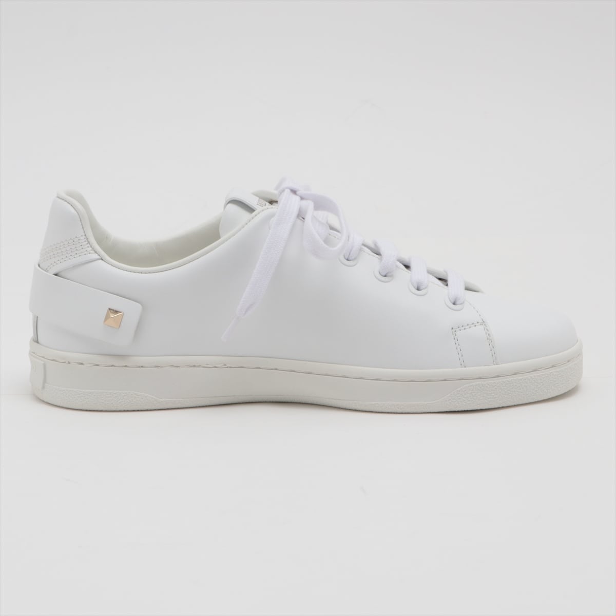 Valentino Garavani Rock Studs Leather Sneakers 36 Ladies' White