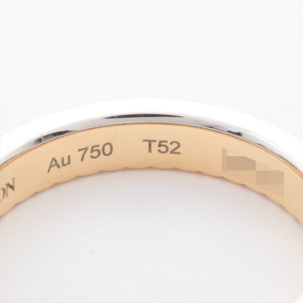 Boucheron Quatre Radiant Marriages diamond rings 750(YG×WG) 3.5g 52