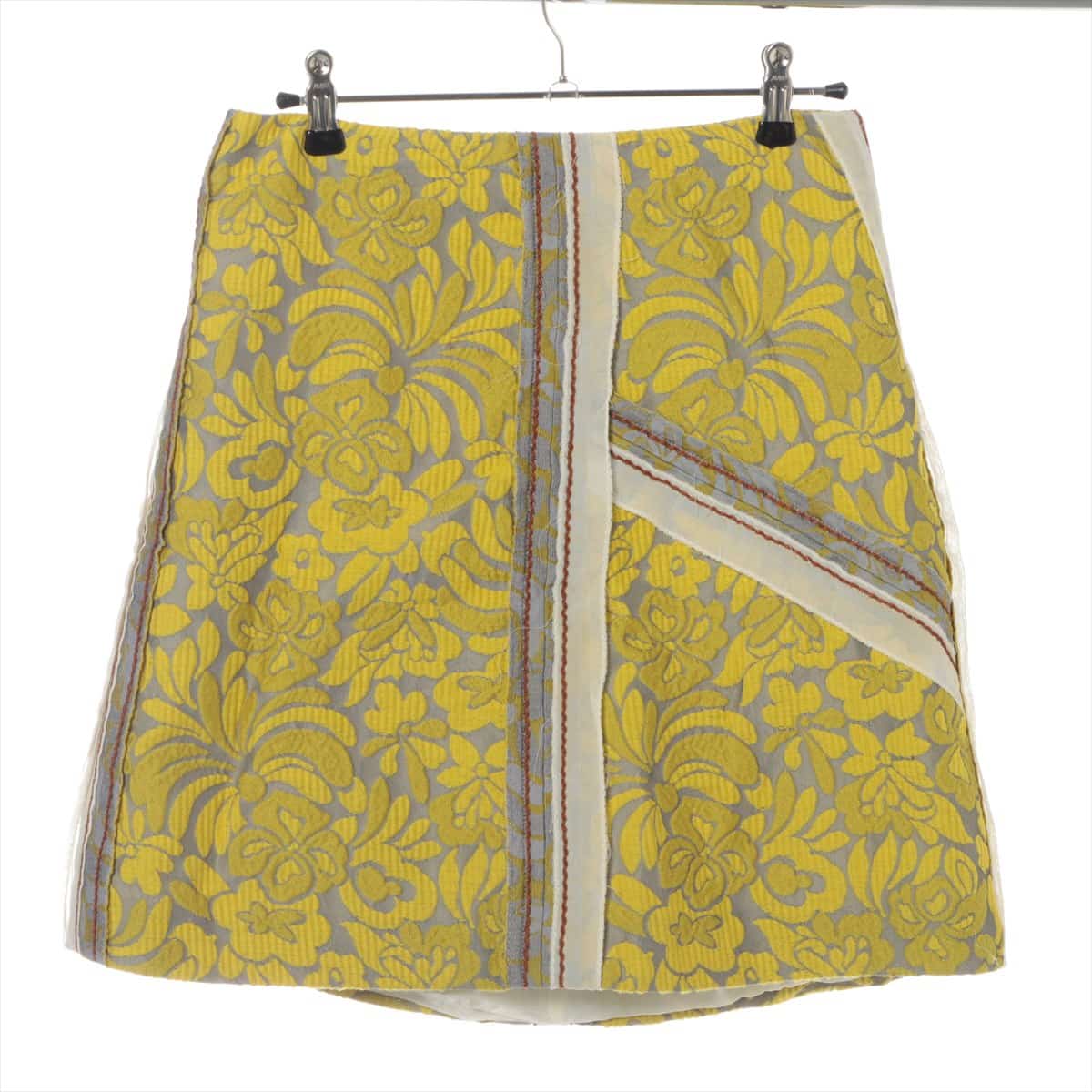 Prada 15SS Cotton & nylon Skirt 40 Ladies' Yellow