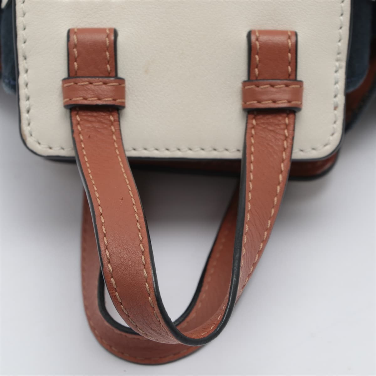 Loewe Hammock Drawstring mini Canvas & leather 2way shoulder bag Multicolor