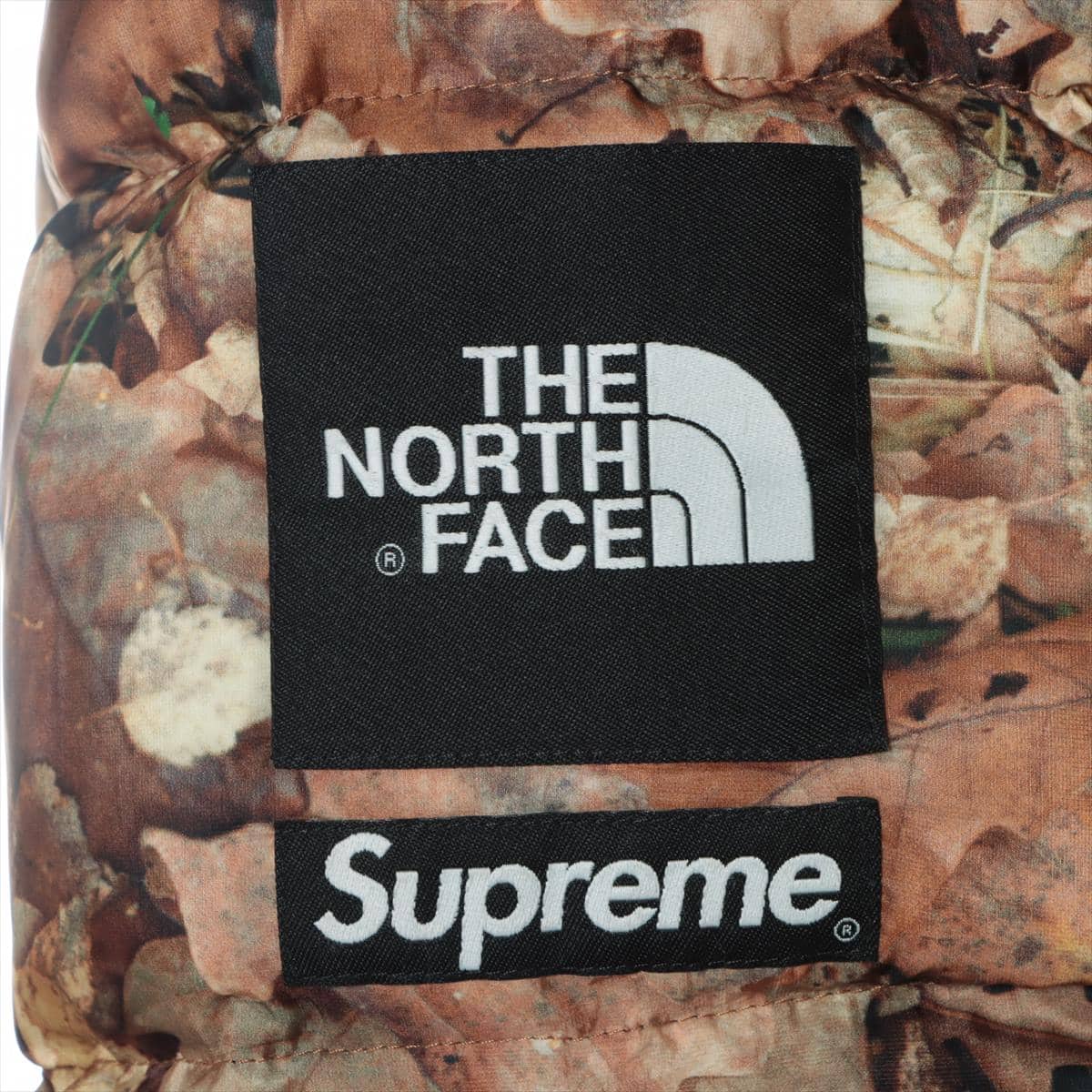 SUPREME × THE NORTH FACE 16AW Nylon Jacket M Men's Black × Brown  ND516021 LEAVES NUPTSE JACKET