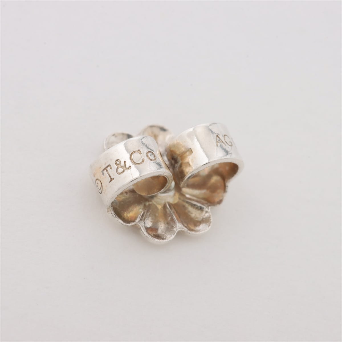 Tiffany Open Heart Piercing jewelry (for both ears) 925 5.3g Silver