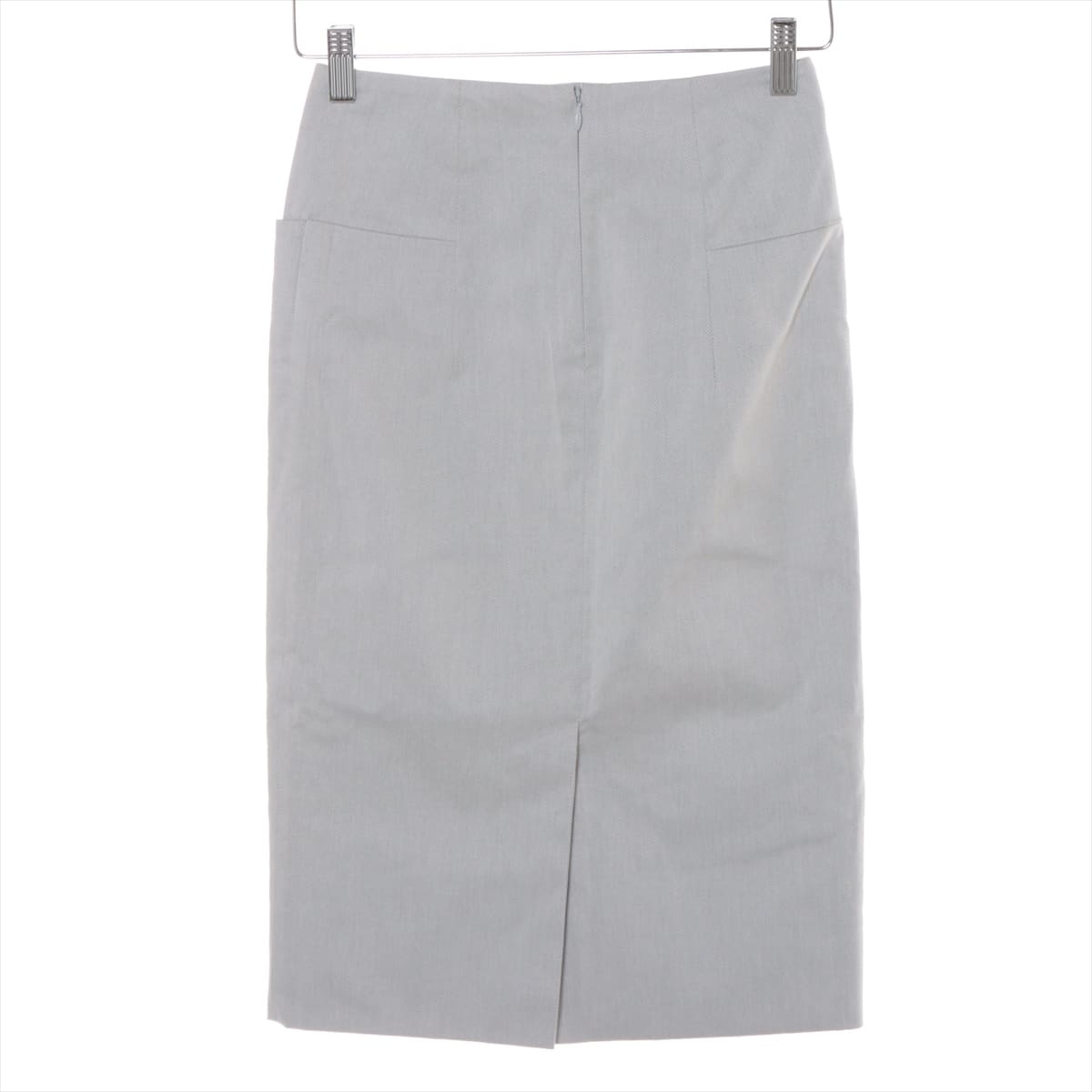 Hermès Cotton Skirt 34 Ladies' Grey