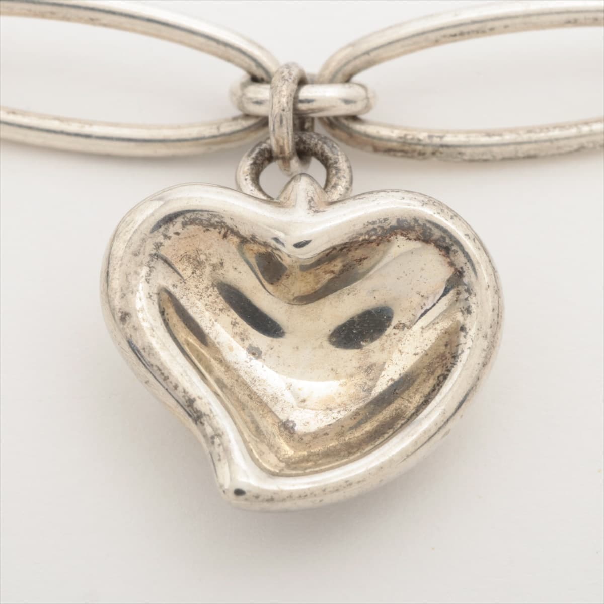 Tiffany Open Heart Bracelet 925 9.0g Silver