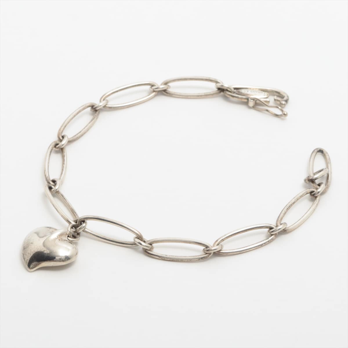 Tiffany Open Heart Bracelet 925 9.0g Silver