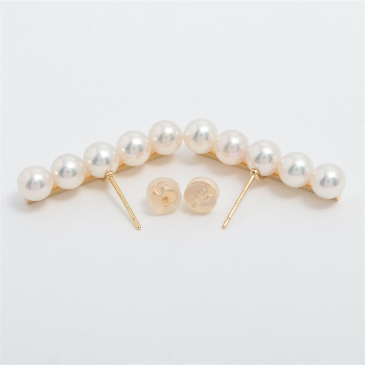TASAKI Balance Plus Pearl Piercing jewelry 750(YG) Total 5.5g No catch brand engraved
