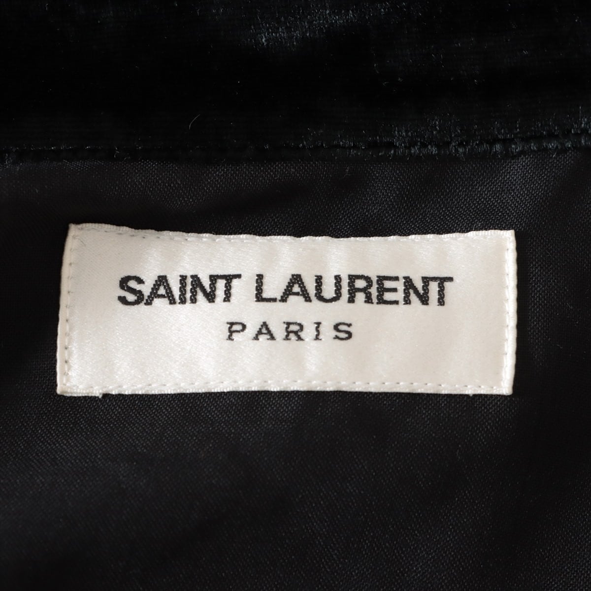 Saint Laurent Paris Rayon × Silk Shirt 37 Men's Black  528007