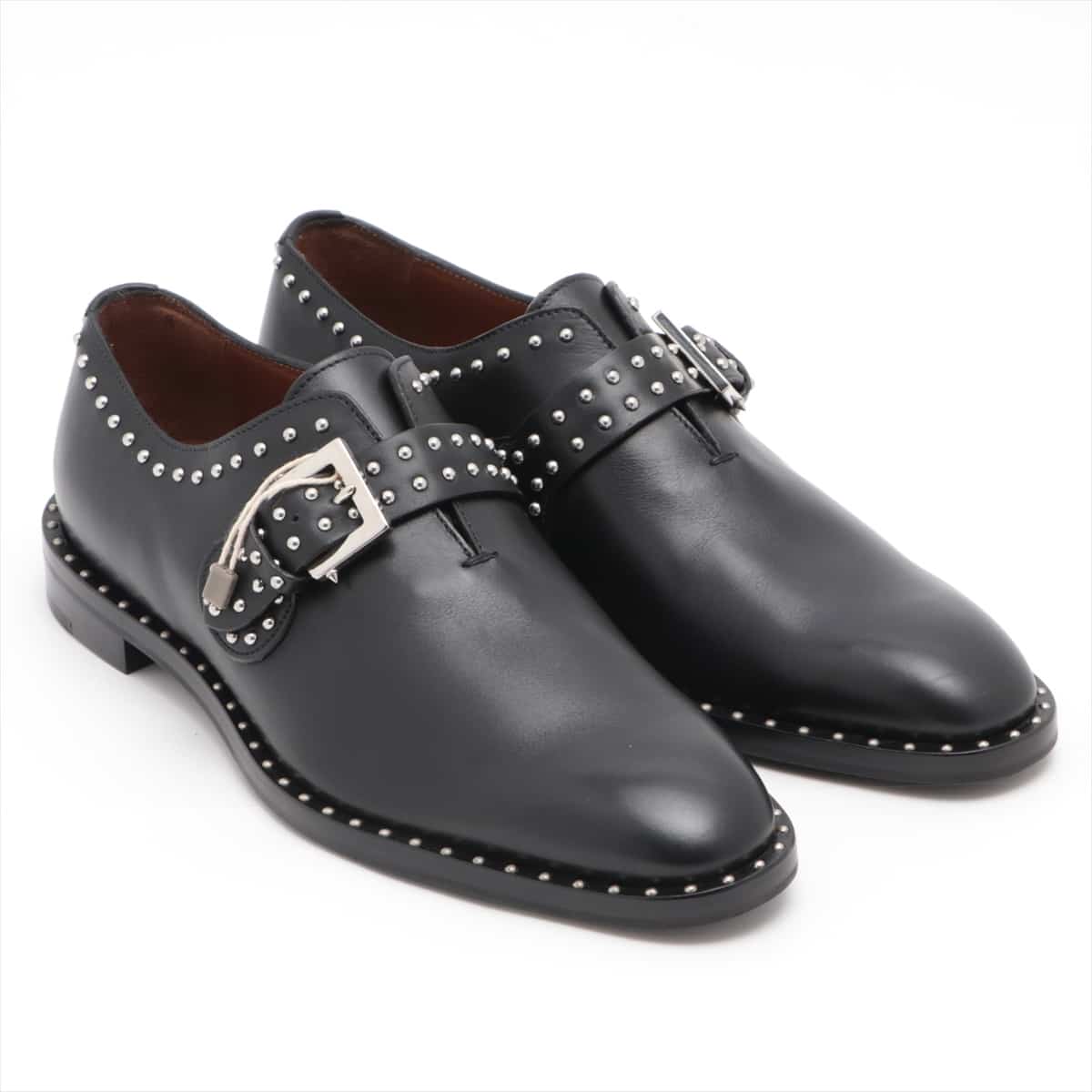 Givenchy Leather Dress shoes 40 Unisex Black Monkstraps Studs