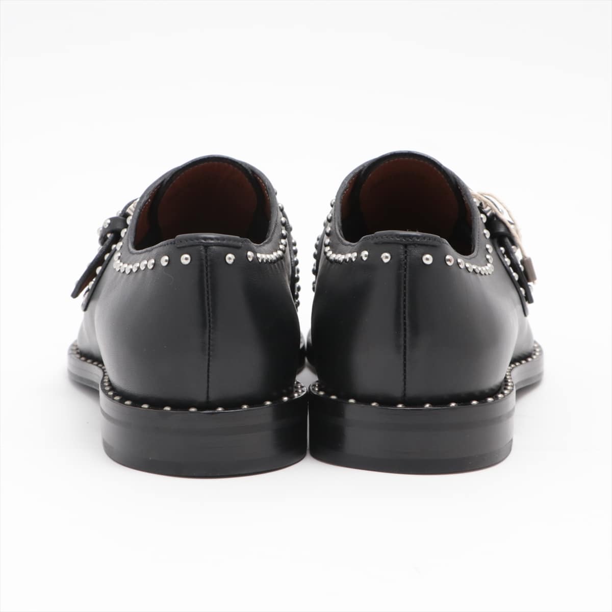 Givenchy Leather Dress shoes 40 Unisex Black Monkstraps Studs