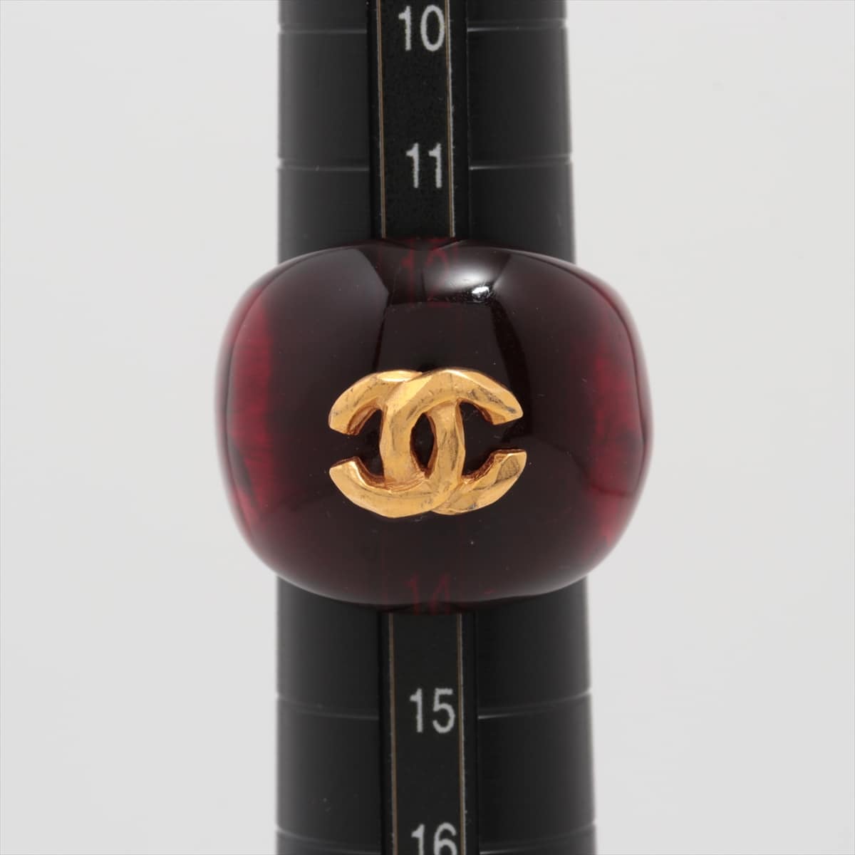 Chanel Coco Mark rings Resin Red