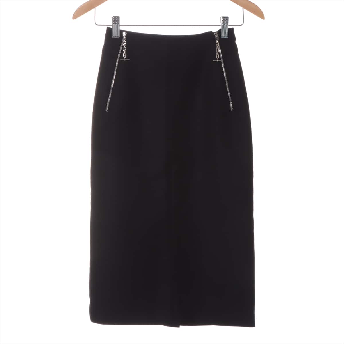 Hermès Chaîne d'Ancre Wool & nylon Skirt 32 Ladies' Black