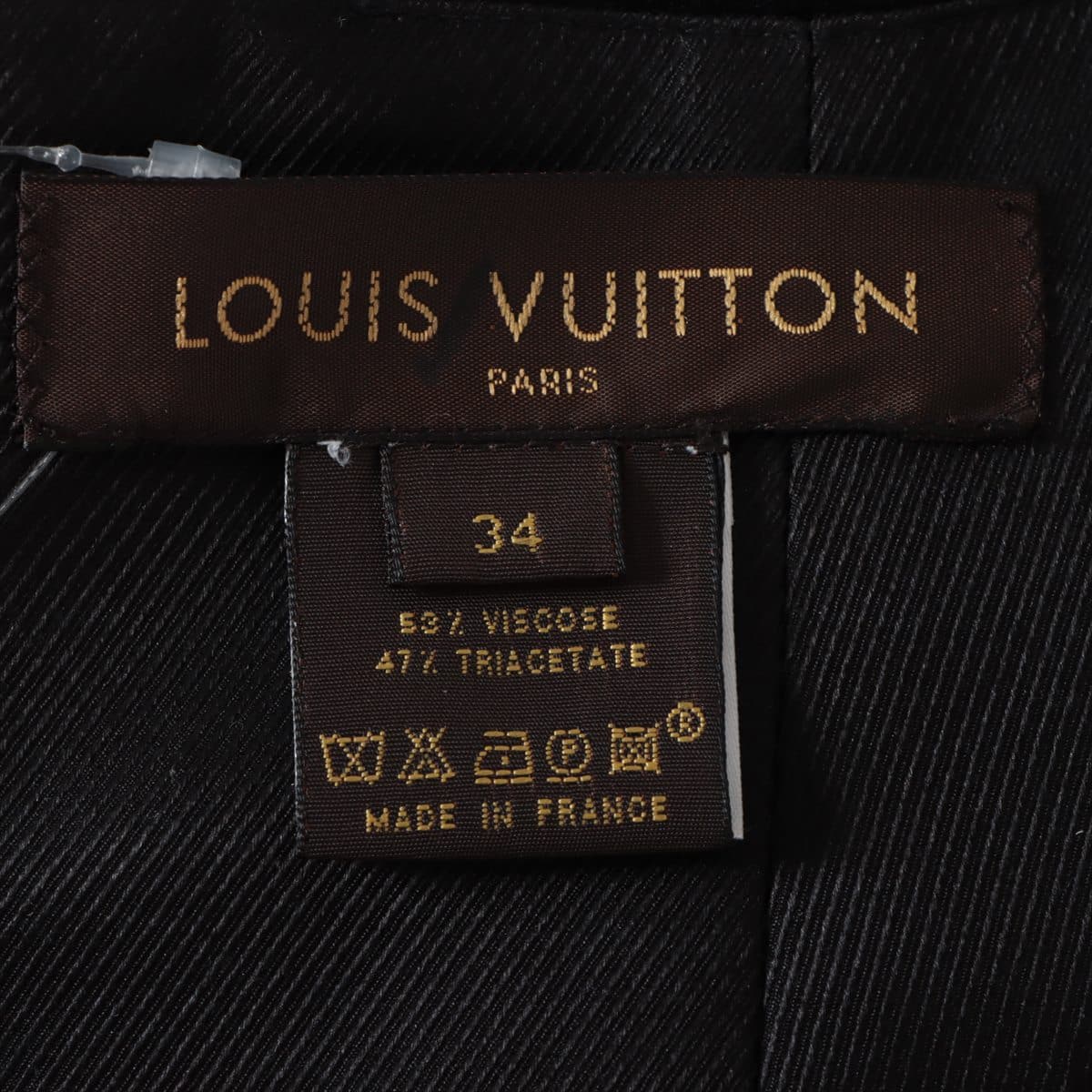 Louis Vuitton Rayon Skirt 34 Ladies' Black
