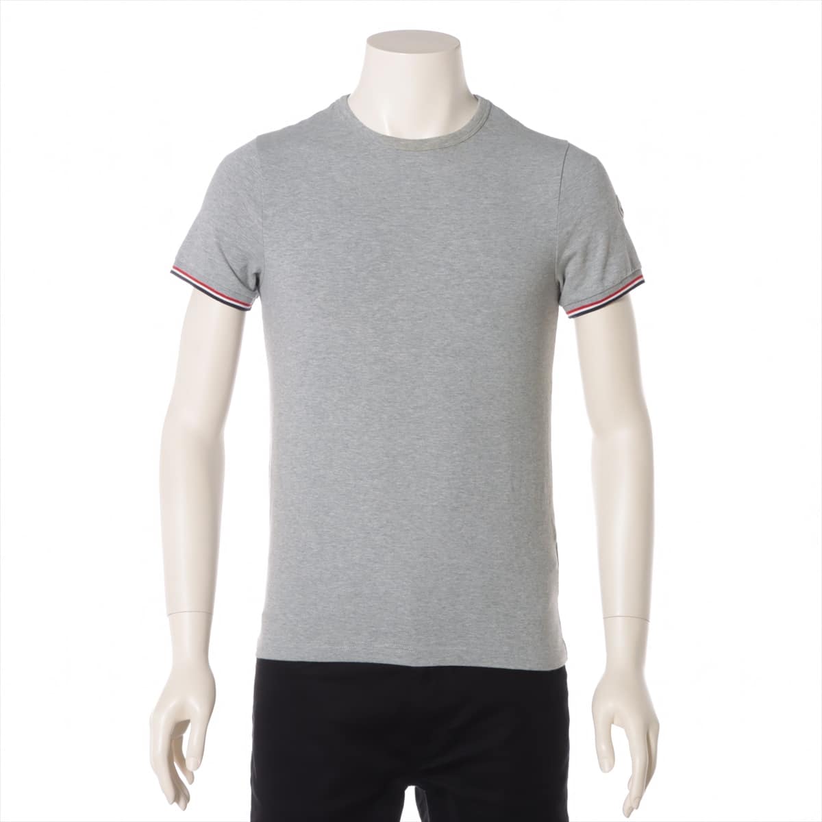 Moncler 17 years Cotton & polyurethane T-shirt XS Men's Grey  D10918019900