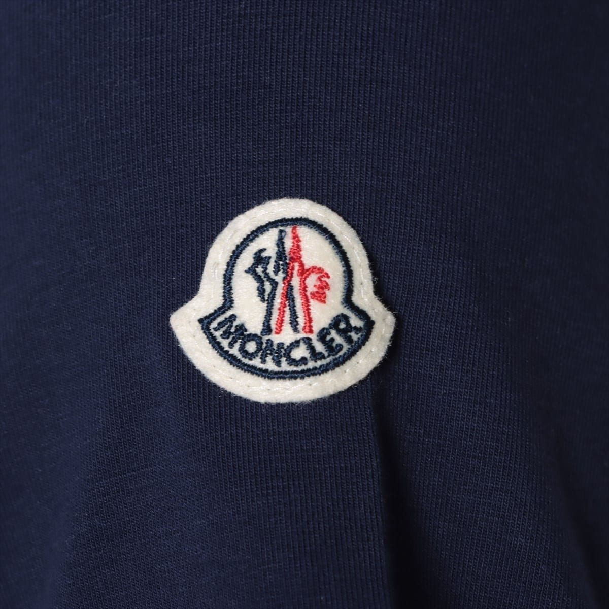 Moncler 17 years Cotton & polyurethane T-shirt S Men's Navy blue  D10918100800